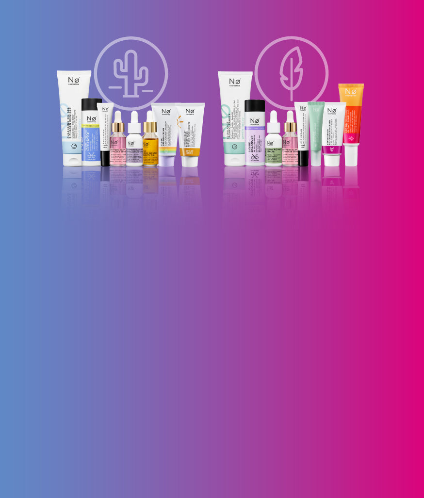 Banner mit Nø Cosmetics Produkten