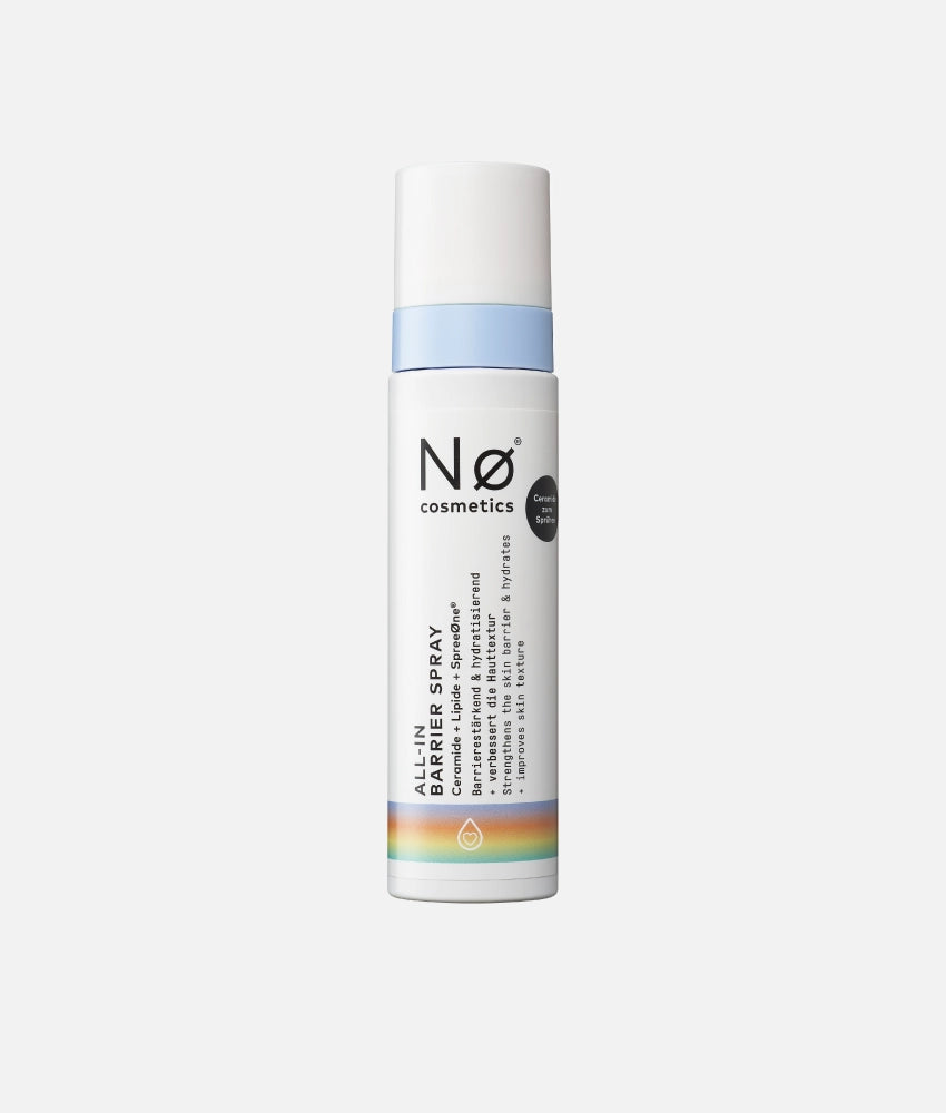 ALL-IN Barrier Spray cheer tøday von Nø Cosmetics mit blauem Deckel