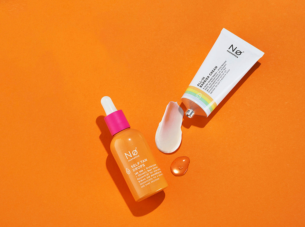 Self Tan Drops und die ALL-IN Barrier Cream von Nø Cosmetics